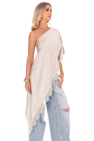 Blusa beige capa