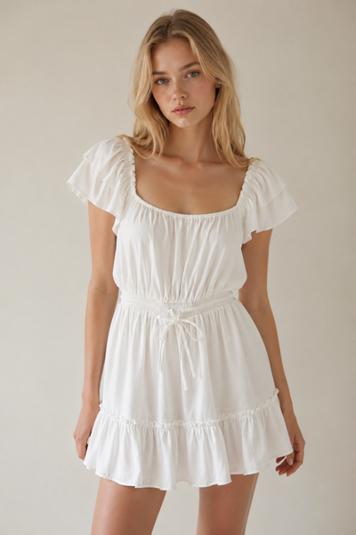 ROMPER BLANCO CINTURA