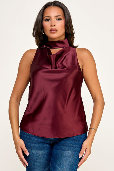 Blusa vino bufanda