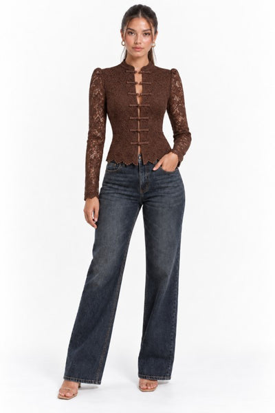 Blusa café Napoleón