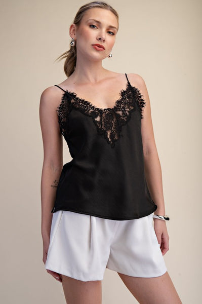Blusa negra encaje