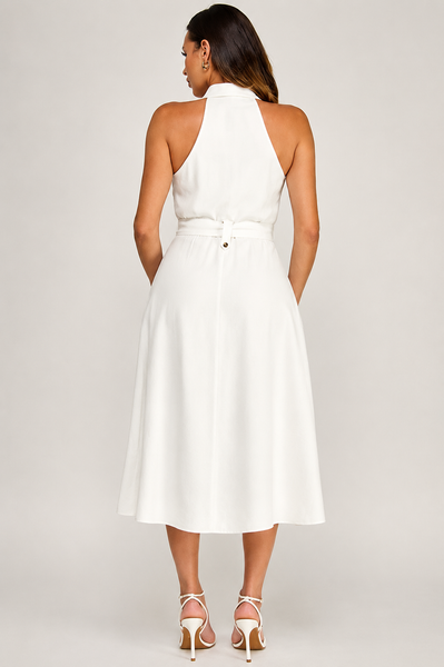 Vestido blanco a media pierna