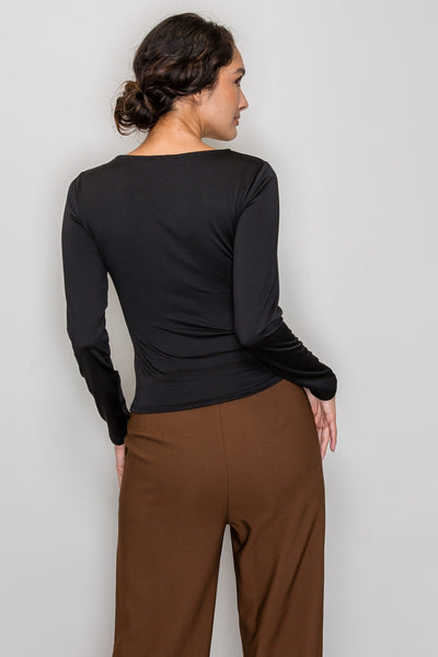 Blusa negra manga