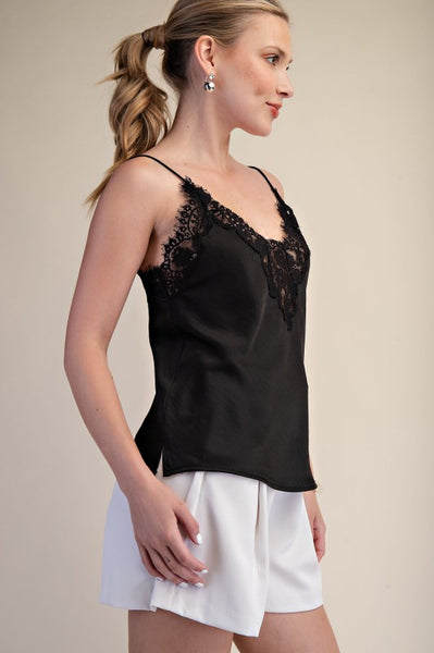 Blusa negra encaje
