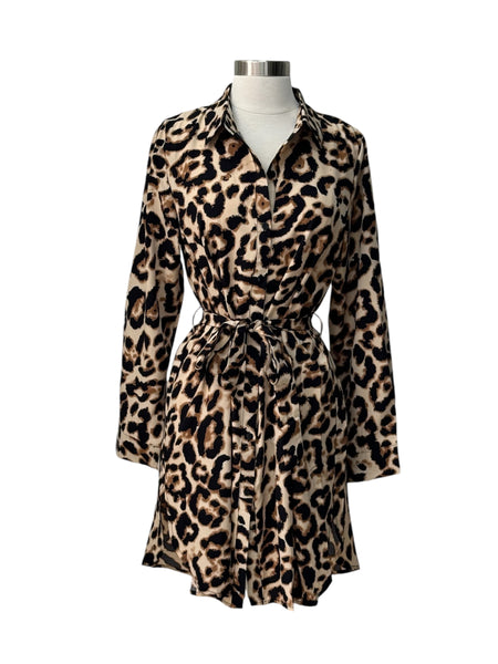 Vestido animal print corto