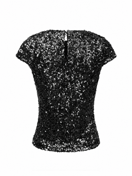 Blusa negra lentejuela