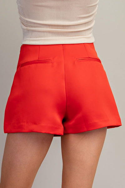 Falda shorts roja