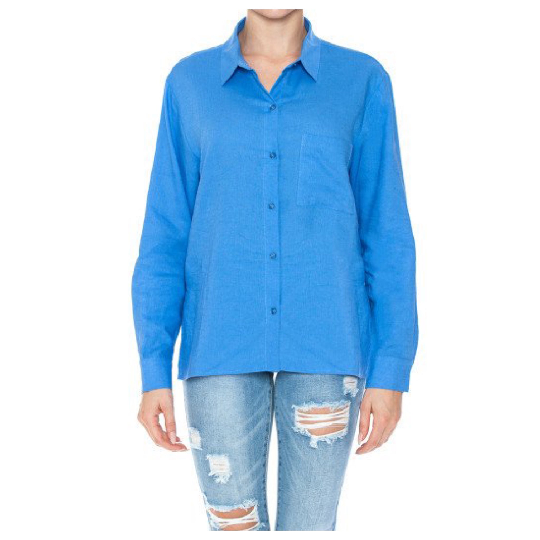 Blusa camisola azul