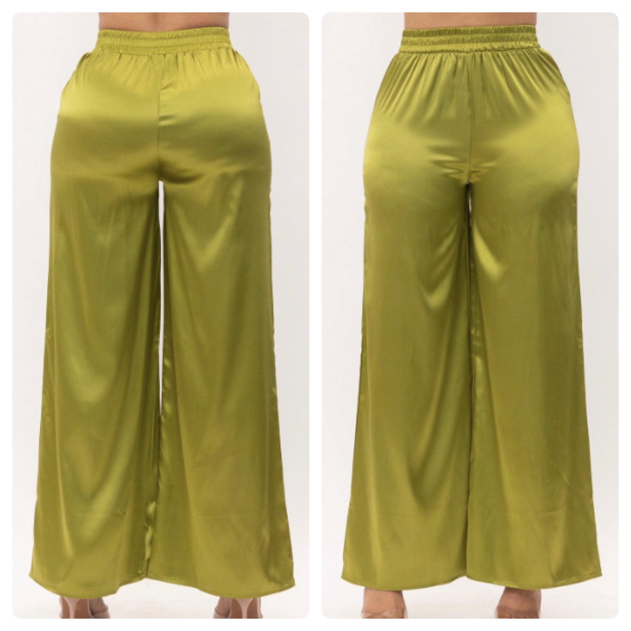 Pantalón palazo verde