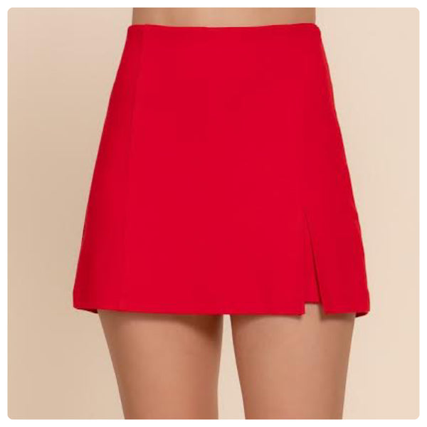 Falda shorts rojo