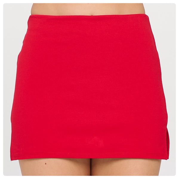 Falda shorts rojo