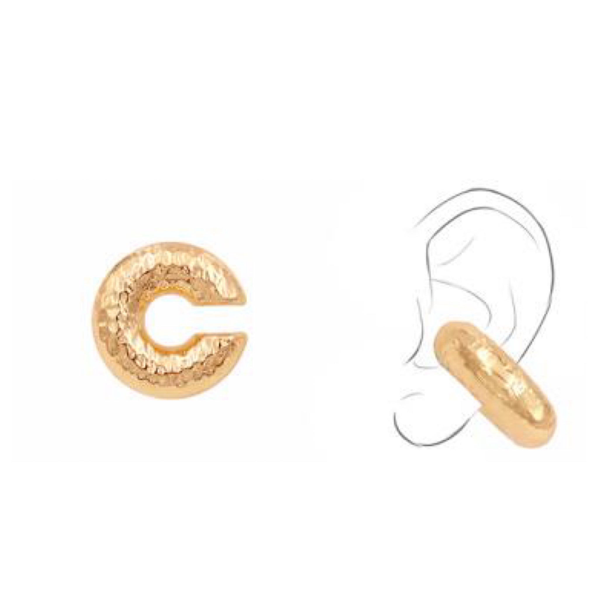 Ear cuff dorado