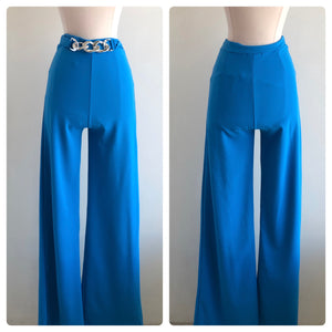 Pantalón palazo azul