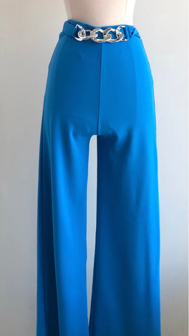 Pantalón palazo azul