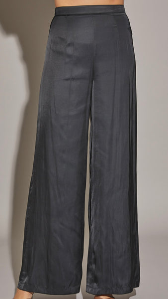 Pantalón negro satín