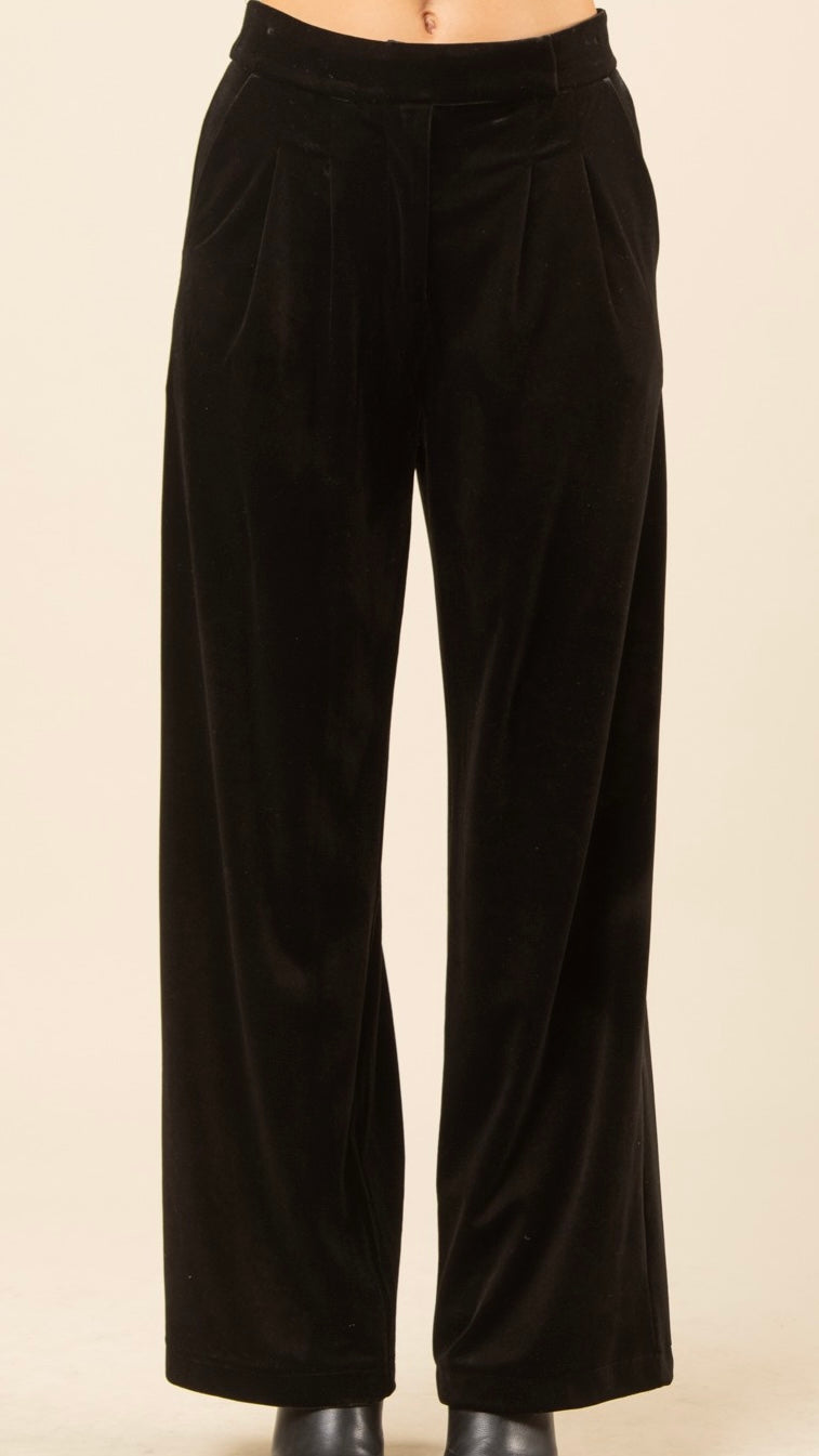 Pantalón negro terciopelo