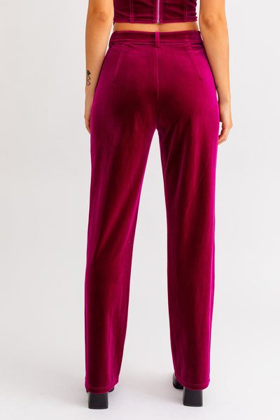 Pantalón terciopelo morado