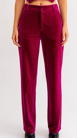 Pantalón terciopelo morado