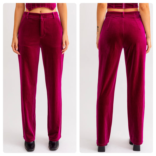 Pantalón terciopelo morado