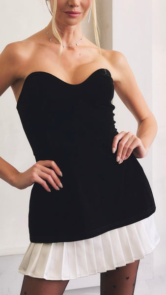 Vestido negro terciopelo