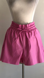 Shorts rosa piel