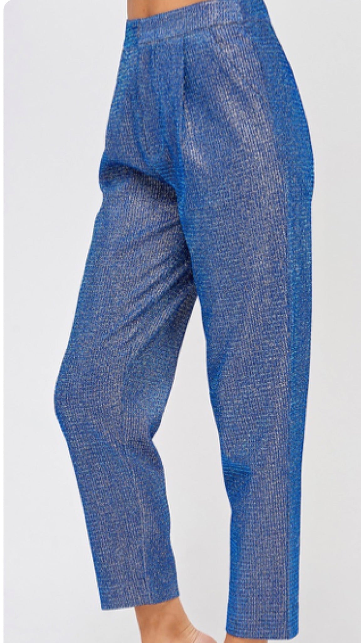 Pantalón azul metálico