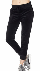 Jogger negro terciopelo