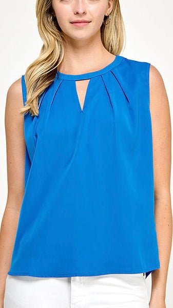 Blusa azul claro nudo