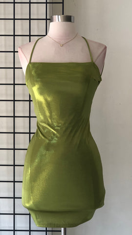 Vestido verde lima