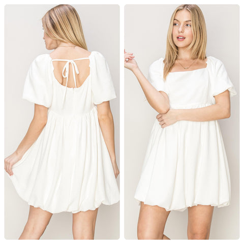 Vestido blanco manga