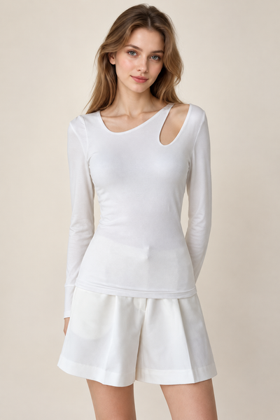 BLUSA BLANCA HOMBRO ABIERTO