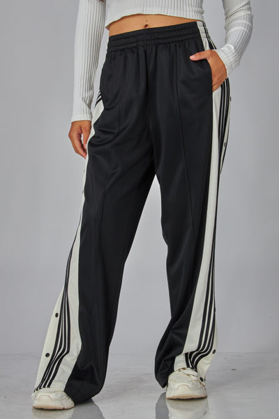 Pantalón negro raya botón