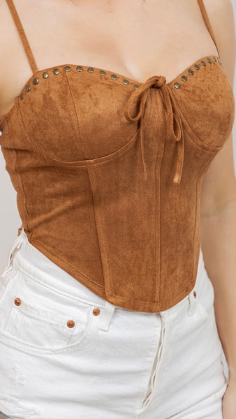 Crop top camel
