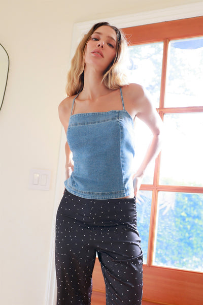 Blusa azul clara mezclilla