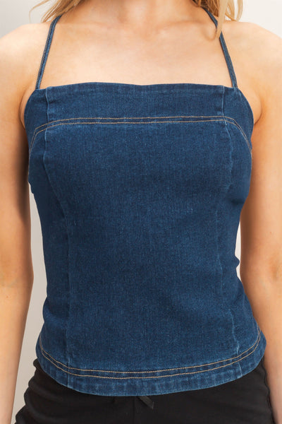 Blusa azul obbscura mezclilla