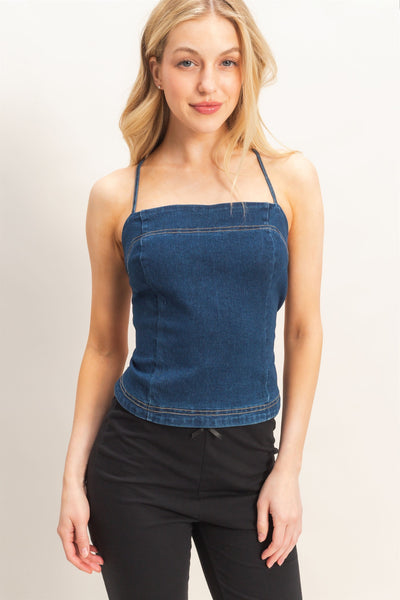 Blusa azul obbscura mezclilla