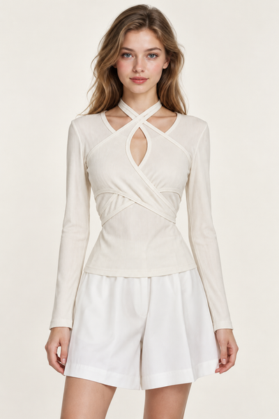 BLUSA BLANCA NUDO