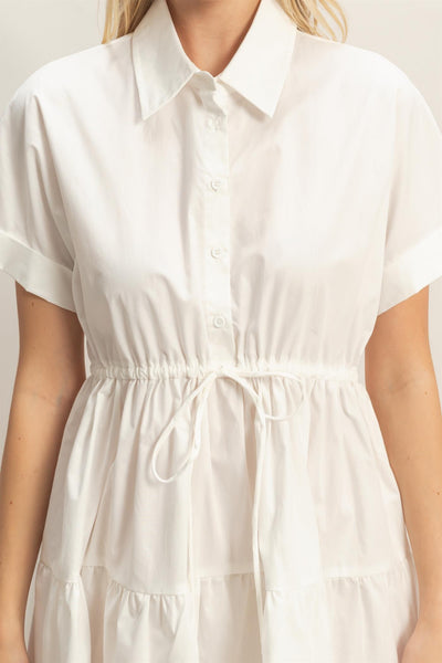 Vestido blanco camisero