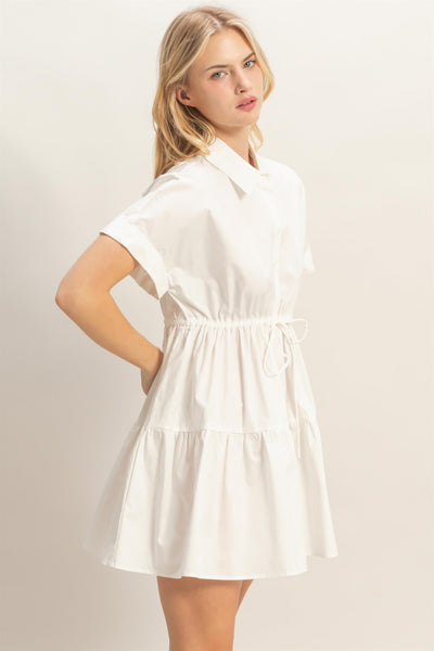Vestido blanco camisero