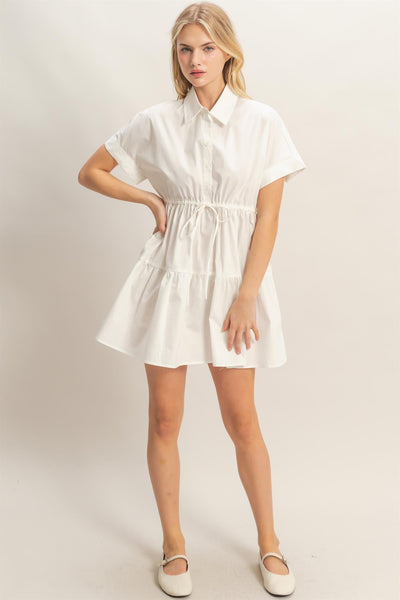 Vestido blanco camisero