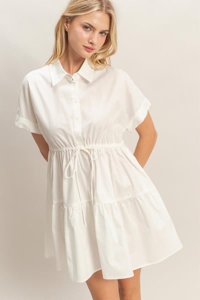 Vestido blanco camisero