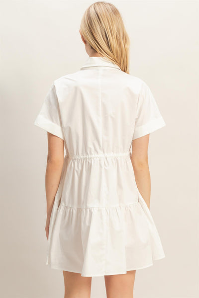 Vestido blanco camisero