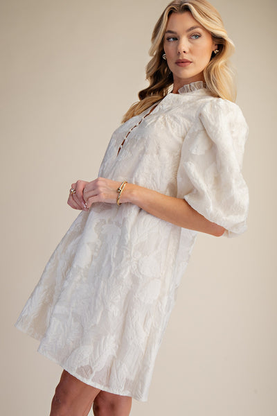 Vestido beige mangas