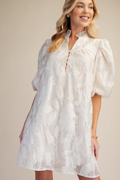 Vestido beige mangas