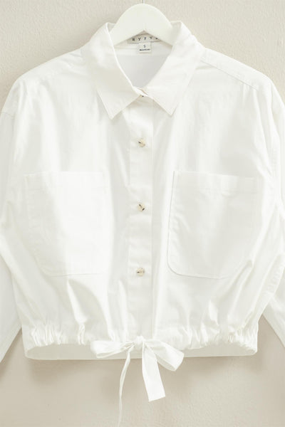 Blusa blanca botones