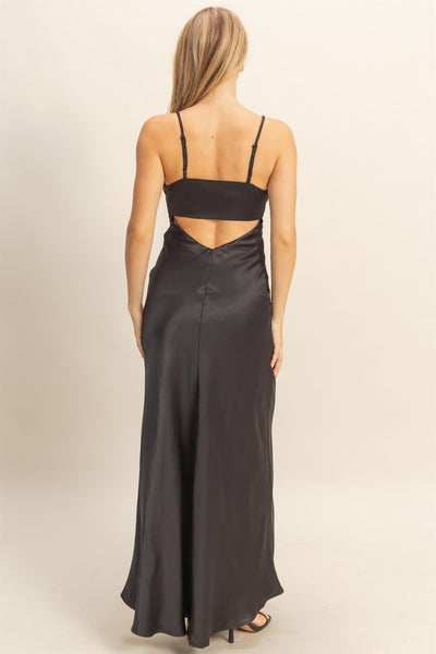 Vestido negro largo