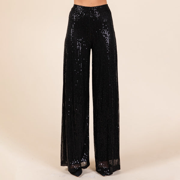 Pantalon negro lentejuela