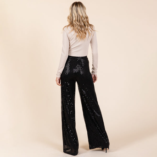 Pantalon negro lentejuela