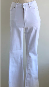 Jeans blanco campana