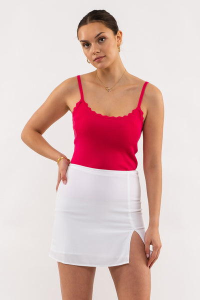 Blusa tirantes tejida